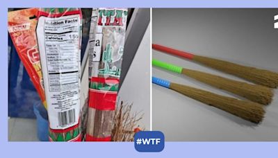 Viral photo of Indian broom with 'Nutrition Facts' label has the internet laughing