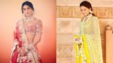 Bride-to-be Radhika Merchant shines bright in stunning Anamika Khanna outfits, but it's her dupatta made from jasmine buds that truly steals the show