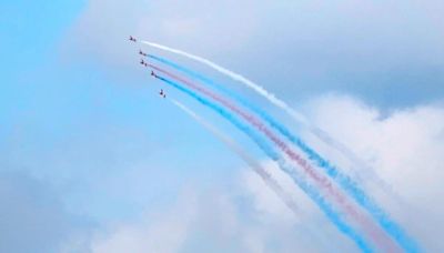 Red Arrows in Sussex skies for Goodwood Festival of Speed and will return