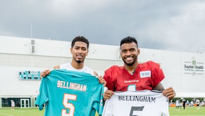 Intercambio de camisetas entre Bellingham y Tua Tagovailoa