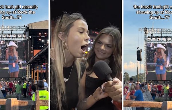 'Hawk Tuah girl' Hailey Welch's music festival appearance met with crickets in awkward video