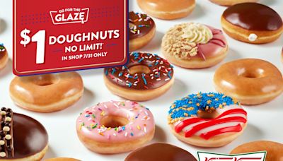 You can get Krispy Kreme doughnuts for $1 today: How to redeem the offer