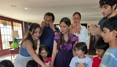 Inside Pics From Saba Pataudi's Birthday Get-Together: Ibrahim, Kareena, Saif, Soha And a Bunch of Kids Dive Into Yummy Cakes