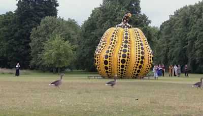 WATCH: The giant yellow pumpkin of London, Yayoi Kusama's latest masterpiece