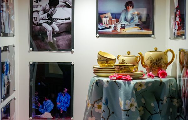 Japanese tea service bought by George Harrison goes on display at Beatles museum