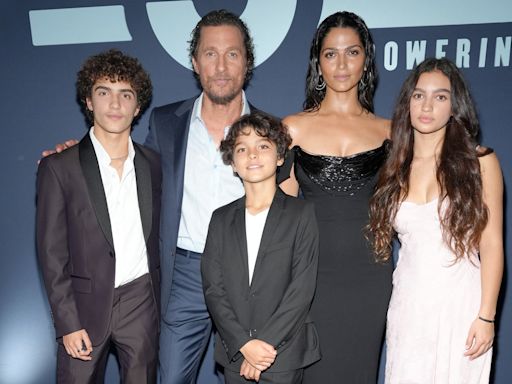 Matthew McConaughey and Camila Alves' 3 kids make rare red carpet appearance