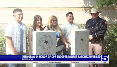Memorial honoring slain DPS Trooper Moises Sanchez unveiled in Weslaco