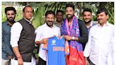 India Seamer Mohammed Siraj Meets Telangana CM Revanth Reddy After T20 World Cup 2024 Triumph
