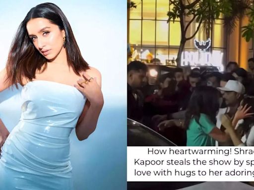 Shraddha Kapoor shows Lucknow some love with warm fan hugs; netizens praise the actress for her down-to-earth attitude | Hindi Movie News - Times of India