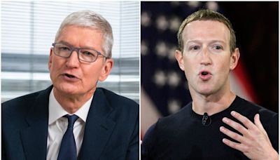 Mark Zuckerberg and Tim Cook have had a rivalry for years. Here's what they're fighting about now.