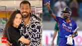 When Natasa Stankovic showered love on Hardik Pandya for his winning innings against Pakistan | Hindi Movie News - Times of India