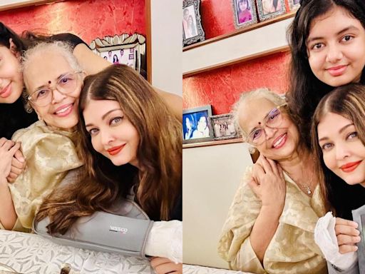 Aishwarya Rai Bachchan celebrates mom’s birthday with Aaradhya, fans send well wishes after arm injury