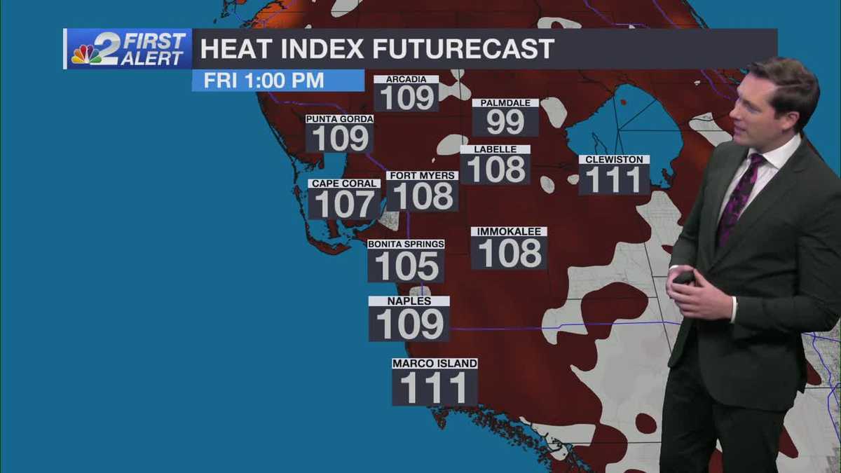 Heat advisory until 6 pm for Collier, Hendry and Glades