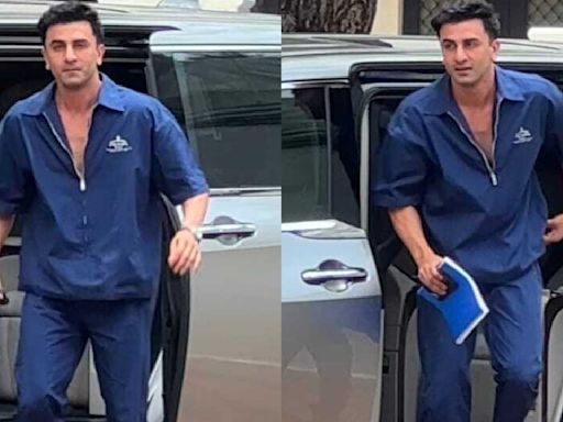 Ranbir Kapoor dons casual blue co-ord set for meeting with Sanjay Leela Bhansali proving simplicity never goes wrong
