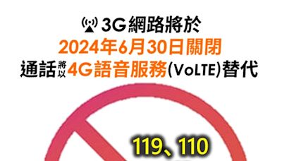 不支援VoLTE功能及無法撥打緊急電話之設備清單