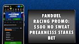 FanDuel Racing Promo: Start With $500 No Sweat Preaknesss Stakes Bet