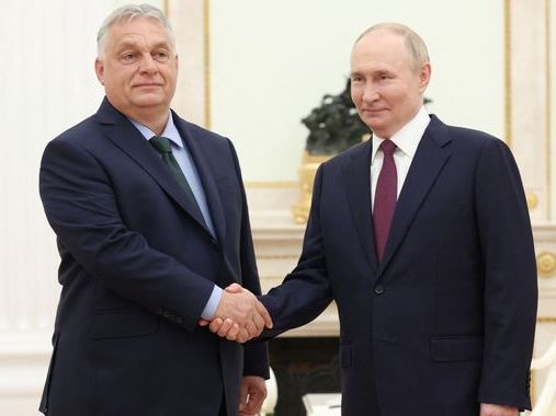 'Don't shake hands with a bloody dictator': Anger over Hungary PM's talks with Vladimir Putin