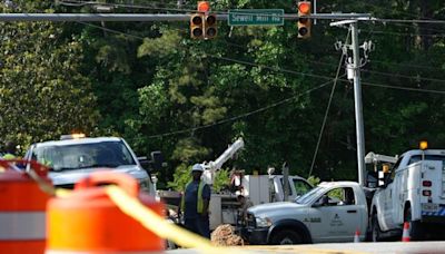 Intersection reopens near Cobb County polling place after gas main break