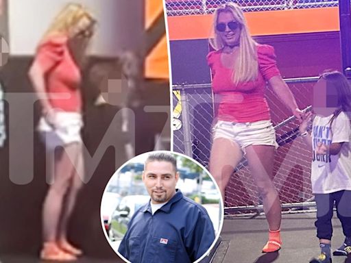 Britney Spears spends time with boyfriend Paul Soliz and three of his kids at trampoline park after reconciliation