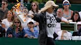 Arrests made after two Just Stop Oil protesters disrupt play at Wimbledon