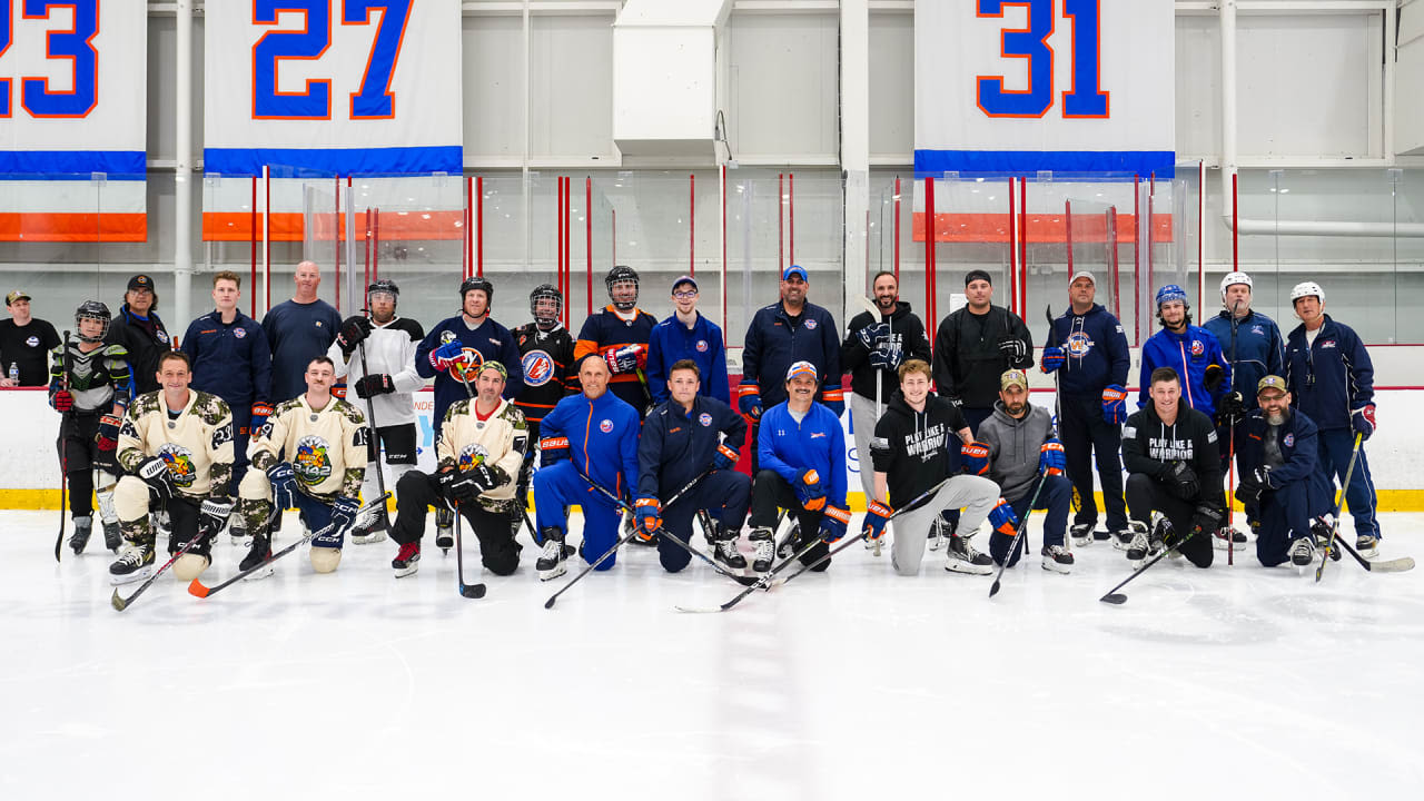 Military Veterans Enjoy Taking the Ice During Session Hosted by Islanders | New York Islanders