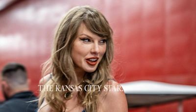 Taylor Swift arrives for Sunday’s game showing her full support for the KC Chiefs