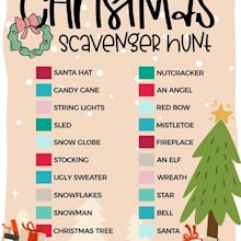 Family Christmas Scavenger Hunt - Free Printable