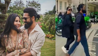 Vicky Kaushal-Katrina Kaif stop in their tracks as they spot fan filming them in London amid pregnancy rumours. Watch video
