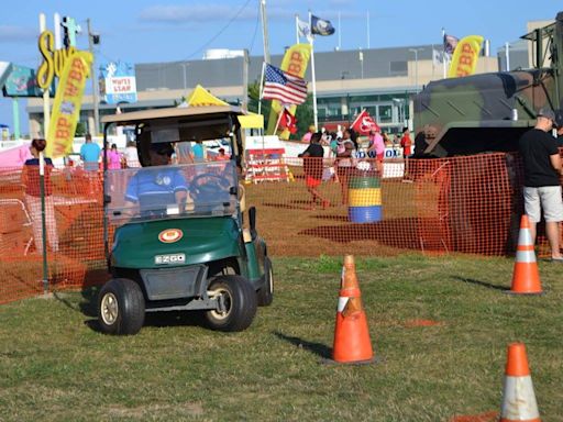 Golf cart set up to simulate drunk driving goes wild and runs over five people