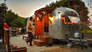 Budget Breakdown: He Singlehandedly Gave a ’76 Airstream a Redwood Reinvention for $180K