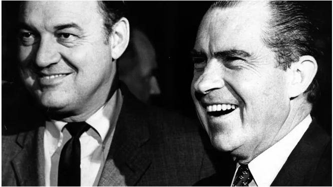 President Nixon was greeted both warmly and by boos when he arrived in Oklahoma in 1974.