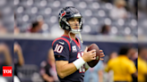 Texans Extend Davis Mills with One-Year, $5 Million Deal as Backup to C.J. Stroud | NFL News - Times of India