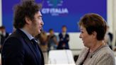 Javier Milei mantuvo un primer contacto con Kristalina Georgieva en el G7