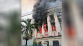 Inferno tears through Manila’s historic Central Post Office