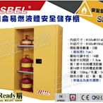 《工安READY購》SYSBEL西斯貝爾 WA810450 45加侖 防爆櫃 應變櫃 防火櫃 安全儲存櫃 FM CE