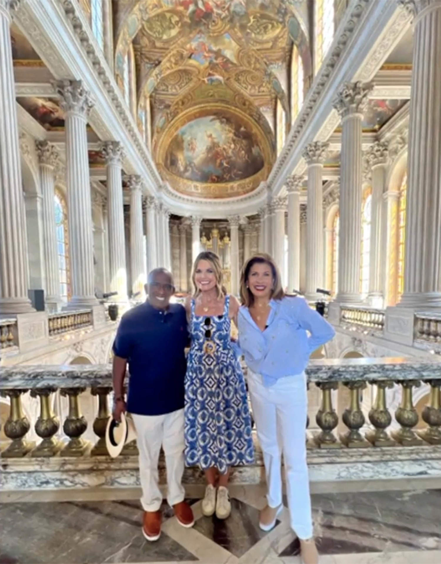 Savannah, Hoda and Al tour Versailles and do something ‘no one’s allowed to do’ – even King Charles III