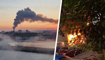Smoke seen across city with firefighters dealing with large emergency incident | ITV News