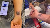 Man gets Tesco Clubcard barcode tattooed on arm