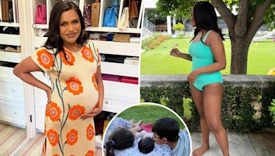 Mindy Kaling confidently rocks one-piece swimsuit 4 months after welcoming surprise baby: ‘And summer begins’