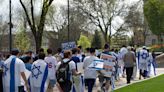 Pro-Israel demonstrators rally in response to Pro-Palestinian encampment at Syracuse University