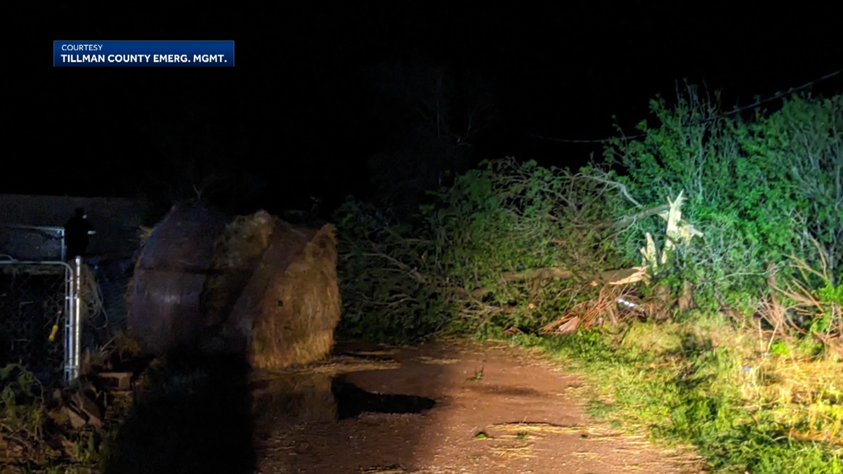 Damage assessment underway in Tillman County after tornado hits Hollister