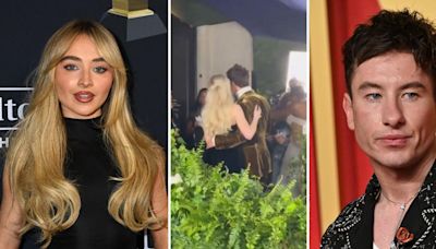 Sabrina Carpenter and Barry Keoghan Meet at the Top of the Met Gala Steps After Walking Red Carpet Separately: Watch