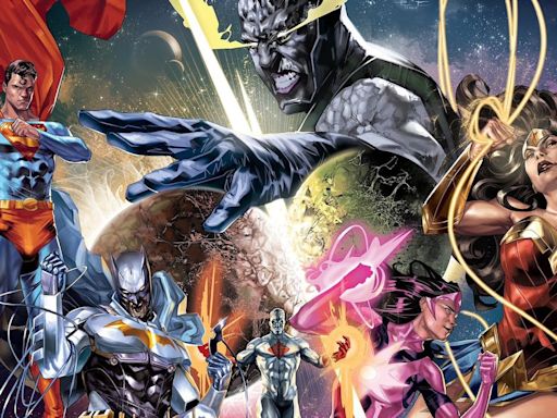 Batman, Superman, Wonder Woman and more DC heroes join forces to restore the Justice League in a new ongoing series from Kingdom Come writer Mark Waid