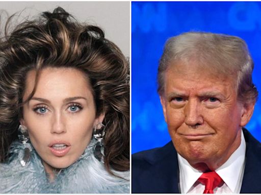 El ataque de Donald Trump a Miley Cyrus en presencia de Billy Rae, el papá de la cantante