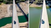 Dramatic photos show how storms filled California reservoirs