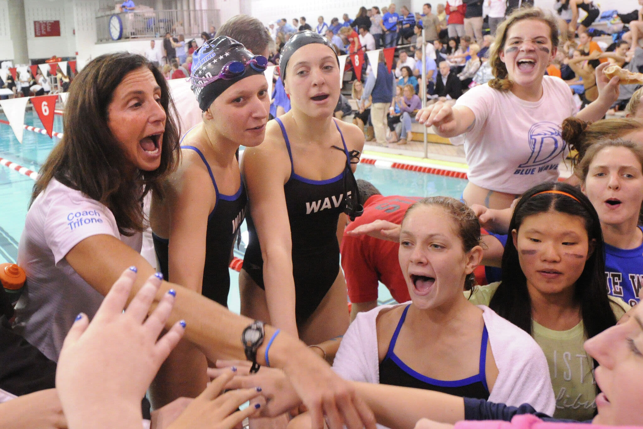 Darien girls swim coach Marj Trifone steps down after 24 seasons, 19 state championships