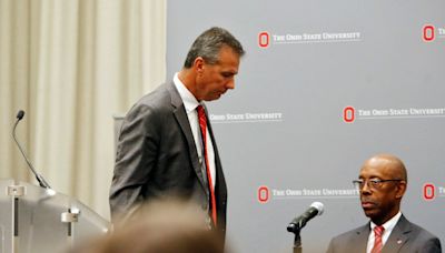 Ex-Ohio State president Michael Drake says he didn't want Urban Meyer fired