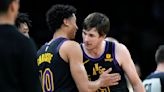 Austin Reaves hits 7 3-pointers, Lakers stun Celtics 114-105 without LeBron James, Anthony Davis