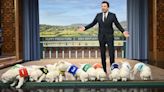 Jimmy Fallon Cuddles Cute Puppy at Kentucky Derby 2024