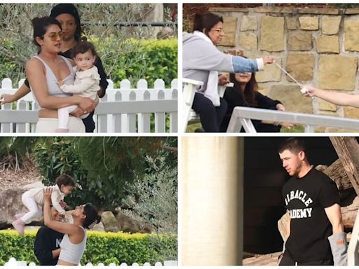 Priyanka Chopra, Nick Jonas relax with daughter Malti; toast marshmallows at family outing in Australia. See pics